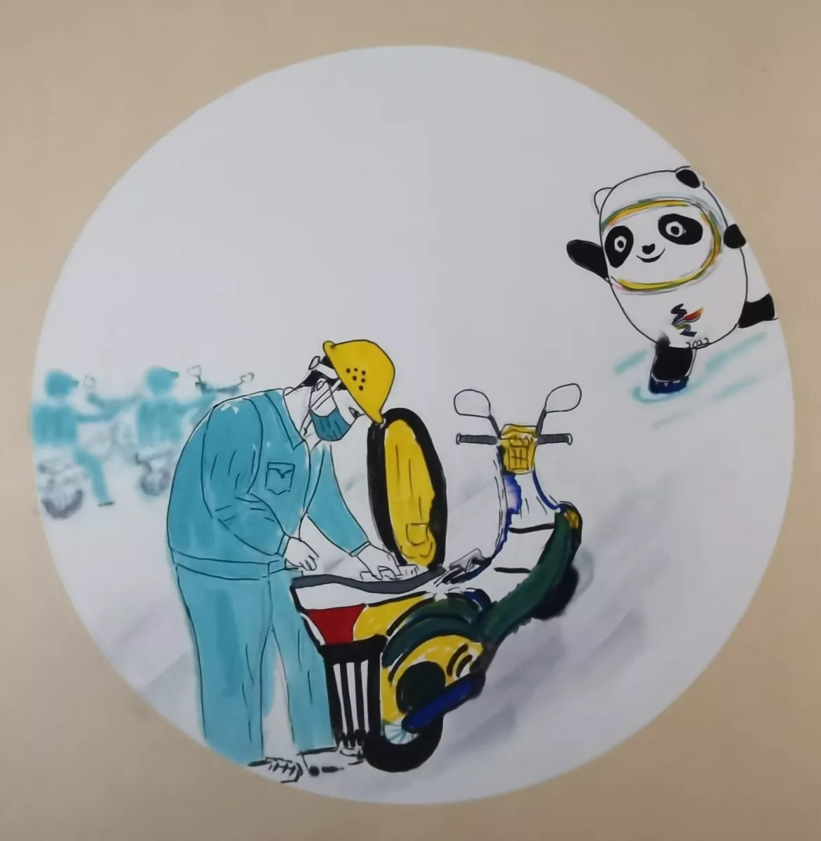 冰墩墩的安全提示  请你查收