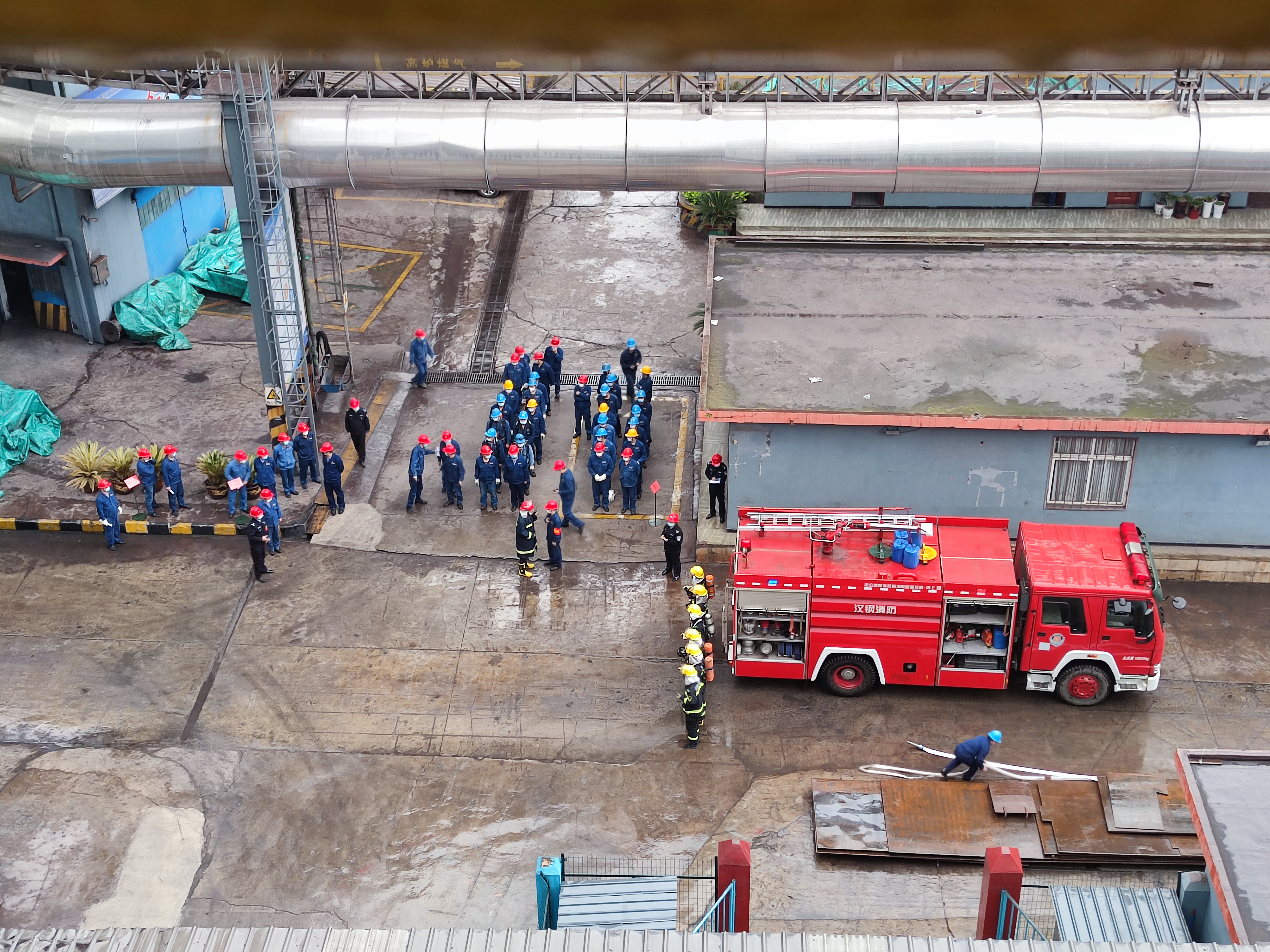 公司开展粉尘爆炸事故应急演练 公司开展粉尘爆炸事故应急演练