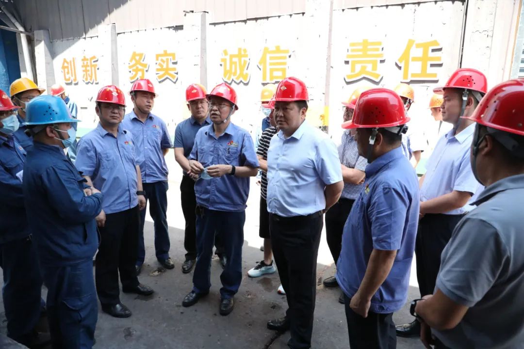 安康市白河县委常委、宣传部部长、白河县废弃硫铁矿污染治理工作专班组长、办公室主任李军帮一行到公司参观调研 安康市白河县委常委、宣传部部长、白河县废弃硫铁矿污染治理工作专班组长、办公室主任李军帮一行到公司参观调研