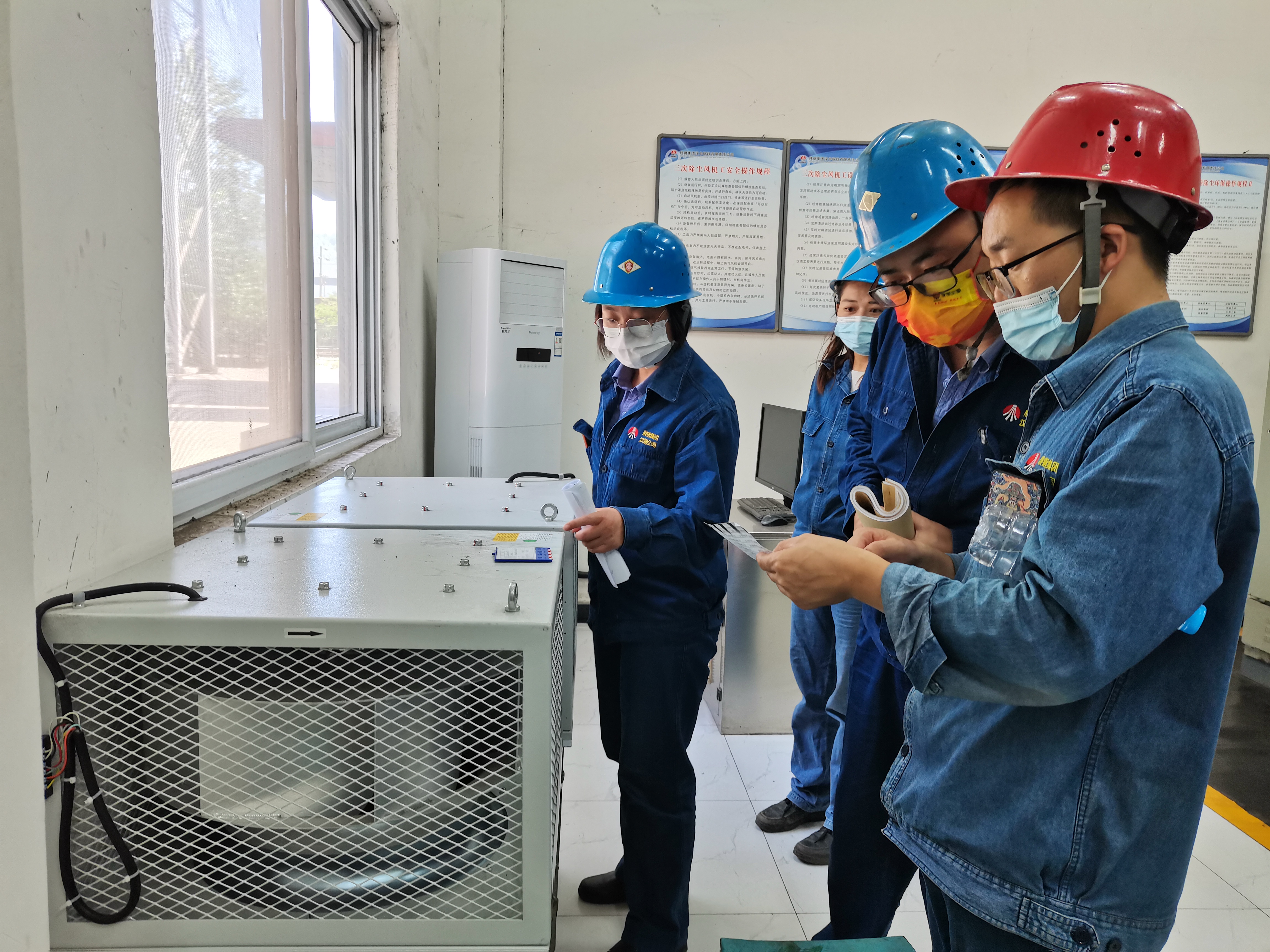 高温下的设备人