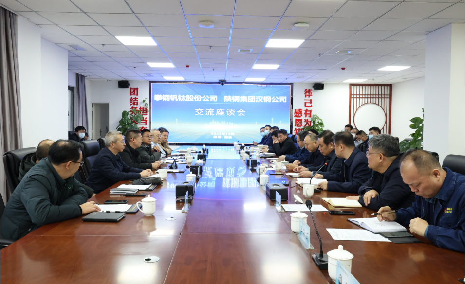 攀钢钒钛股份公司党委书记李晓宇一行到汉钢公司调研 攀钢钒钛股份公司党委书记李晓宇一行到汉钢公司调研