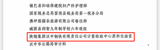 喜 讯！这个集体荣获汉中市“五一巾帼标兵岗”荣誉称号