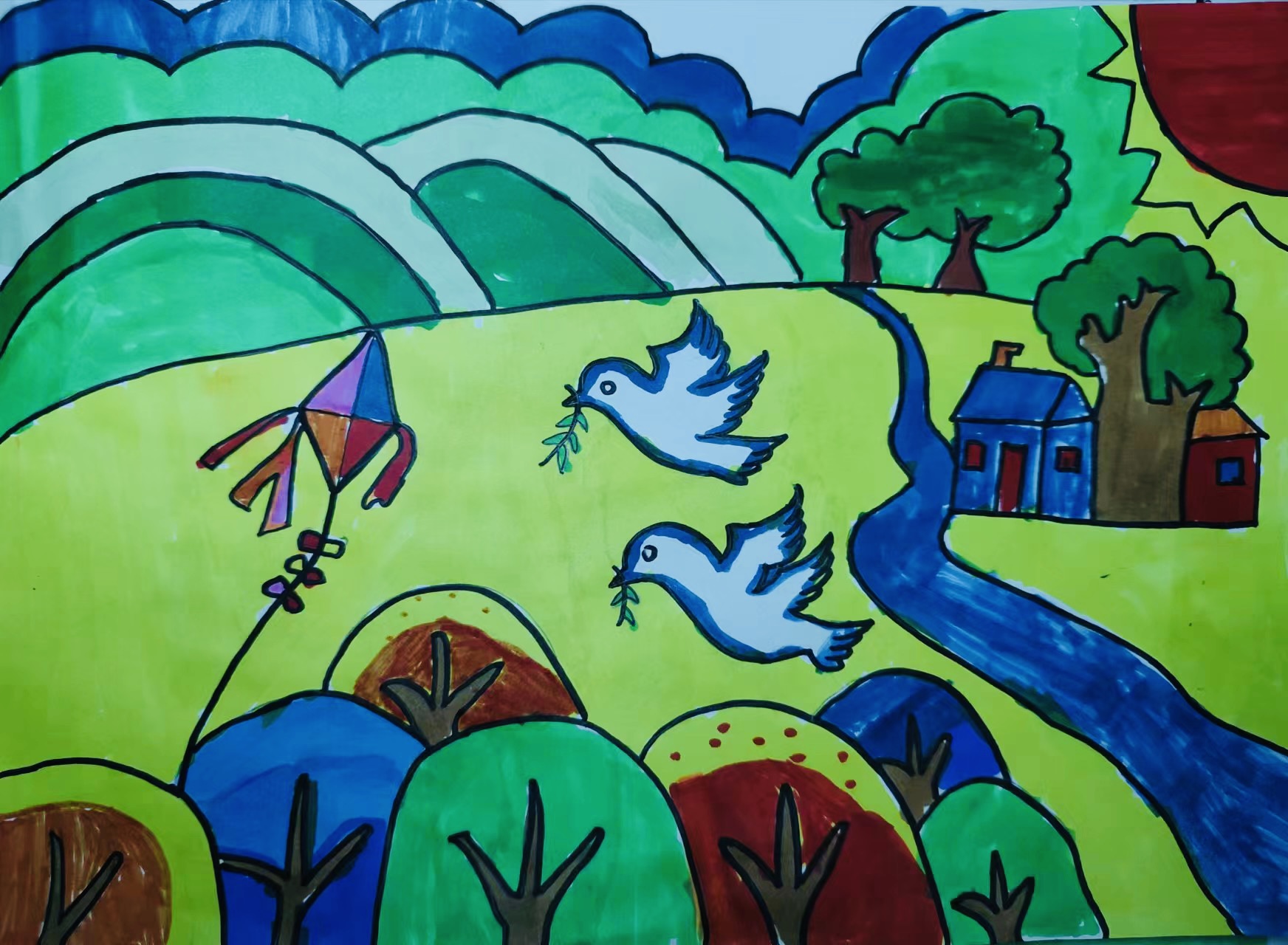 “绘”出绿色 “画”说低碳