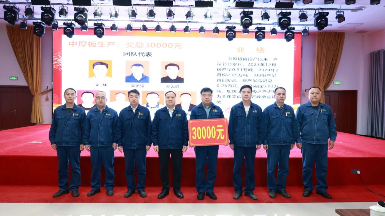 表彰奖励!公司中厚板研产销及工艺提升工作取得新突破 表彰奖励!公司中厚板研产销及工艺提升工作取得新突破