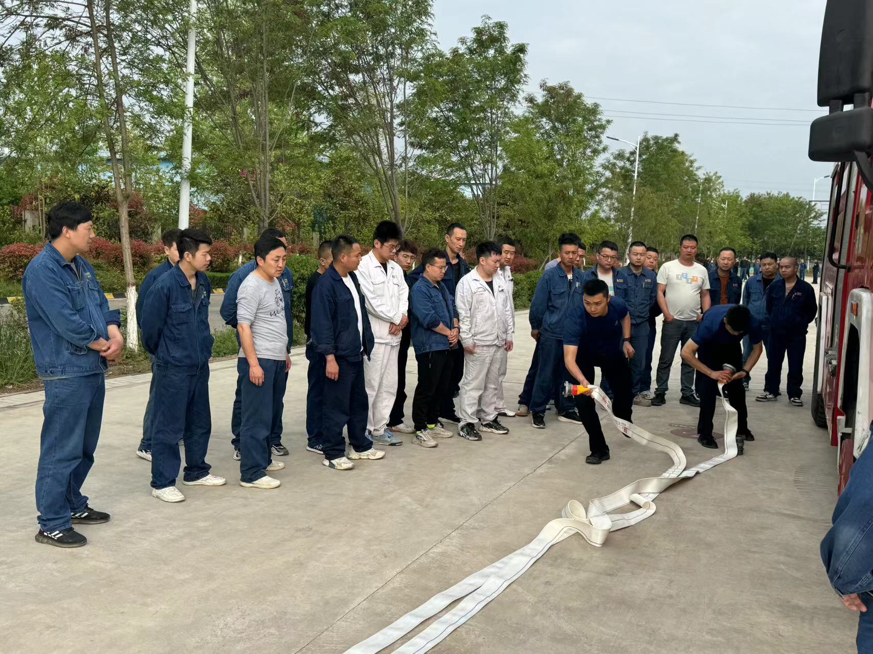 加钢淬火，打造汉钢公司兼职应急救援精兵