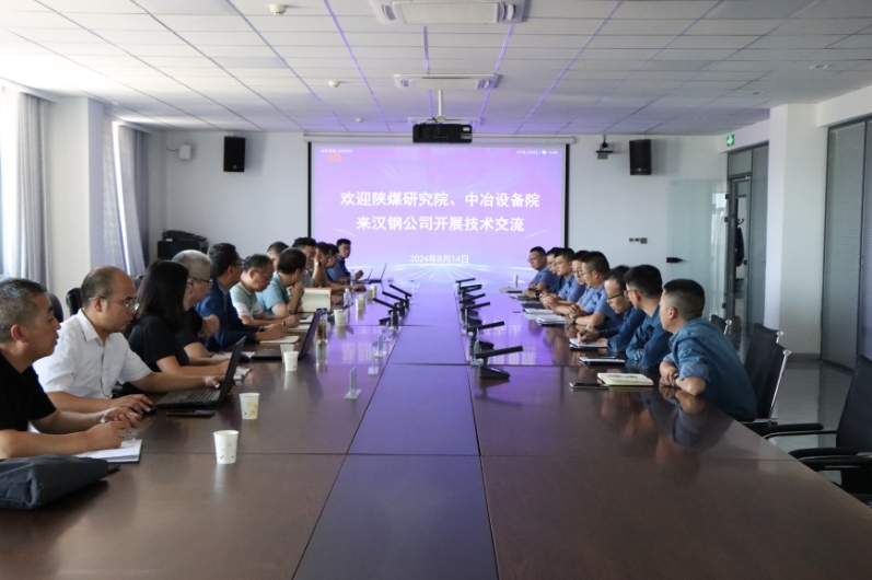 陕煤研究院、中冶设备院专家到汉钢公司进行技术交流