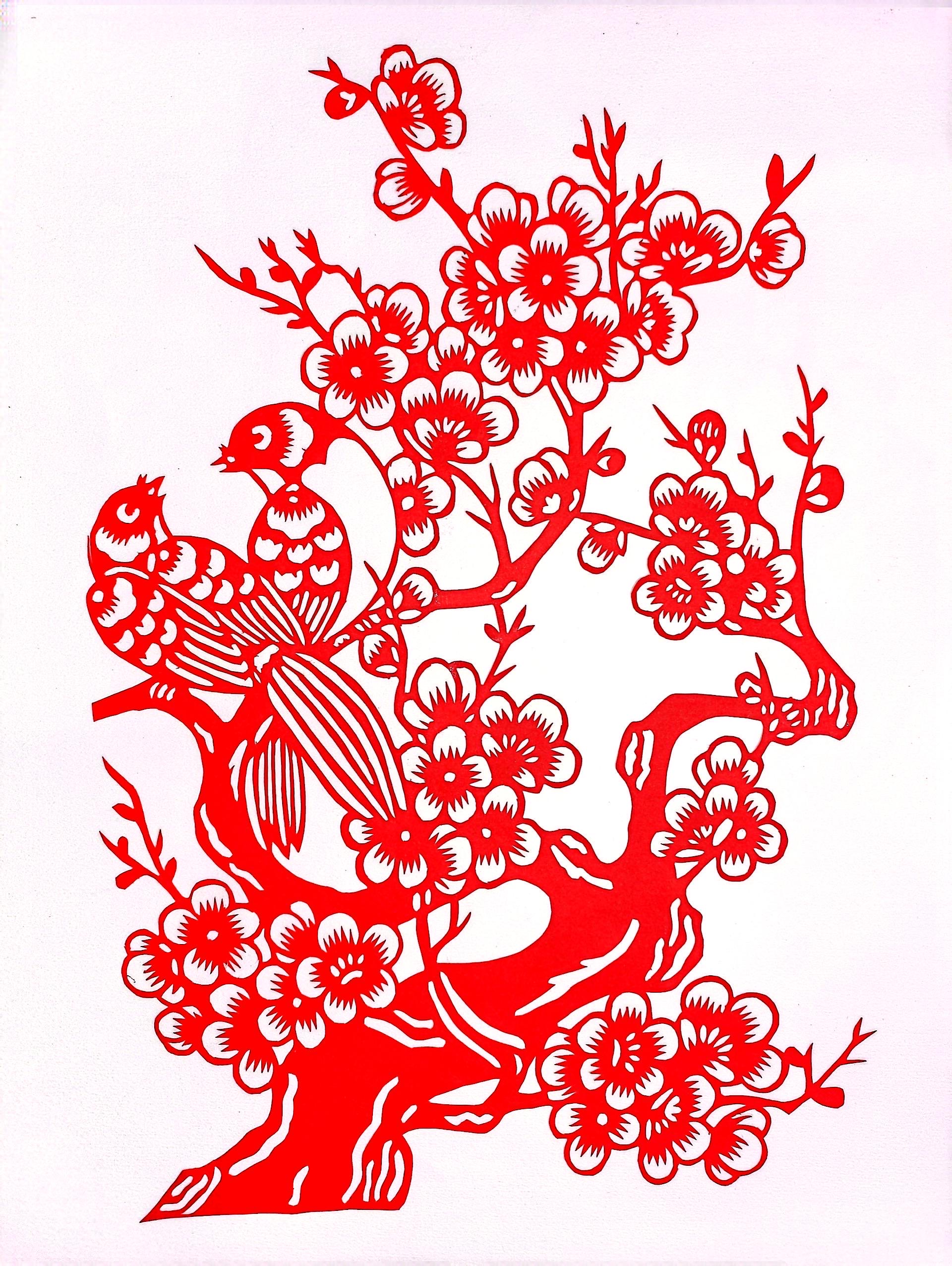 镂纸四君子，廉韵入画来