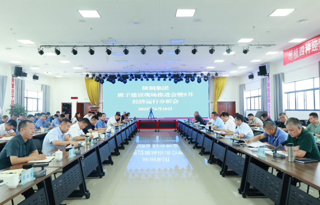 认清形势 主动破局 全力打赢生存保卫战！陕钢集团召开班子建设现场推进会暨五月份经济运行分析会