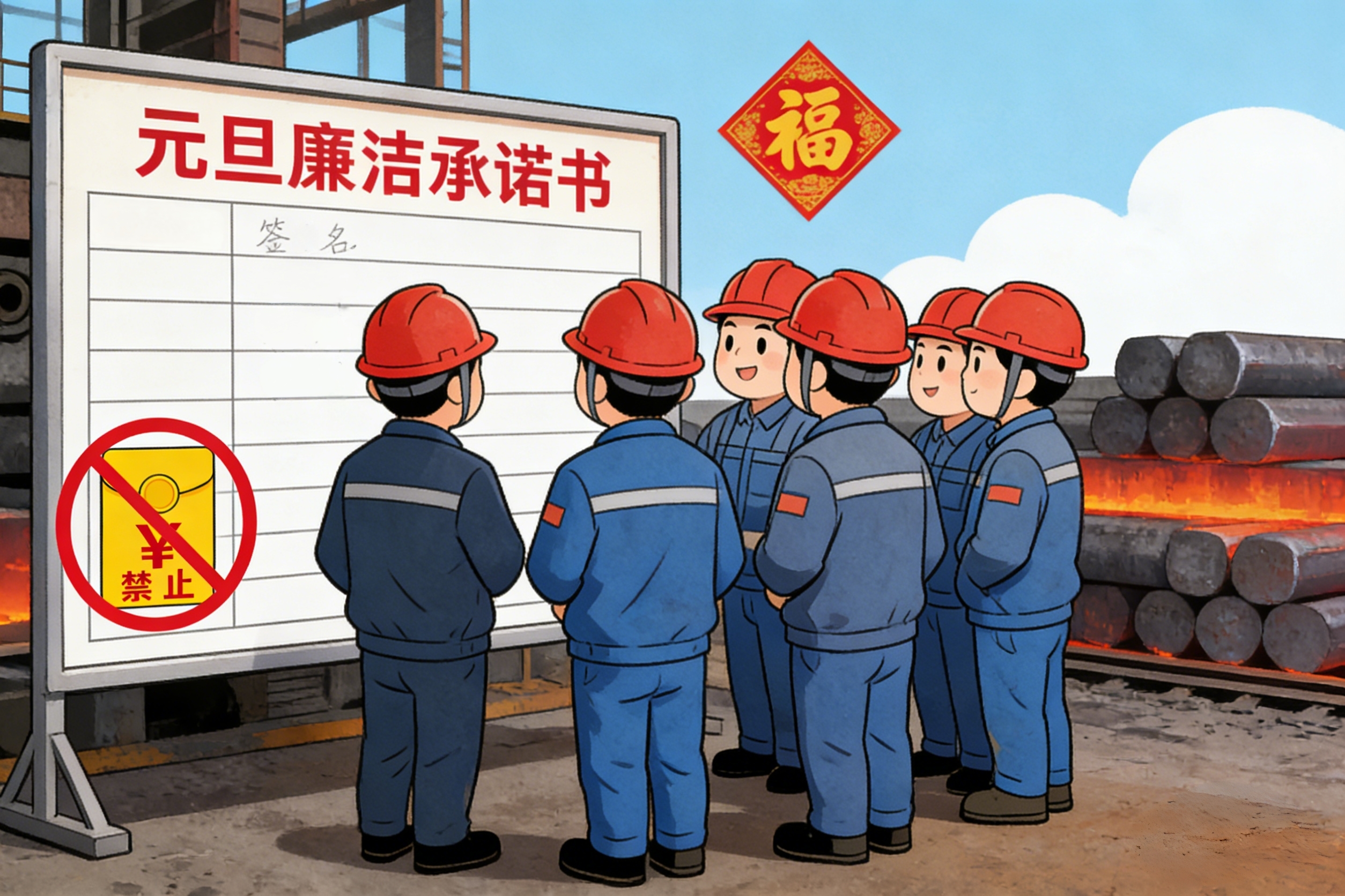 淬钢亦淬廉 元旦伴廉行