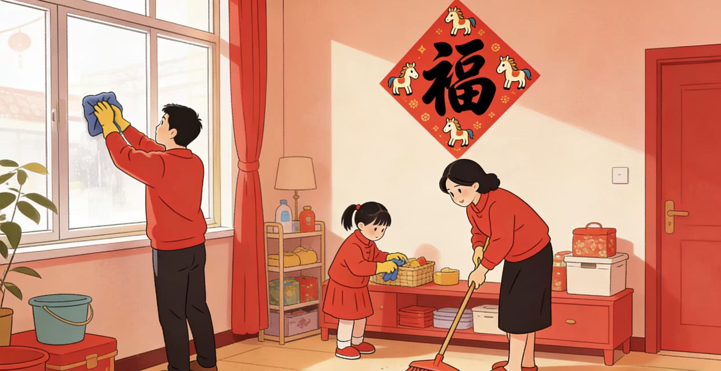 扫舍辞旧，汉风迎新