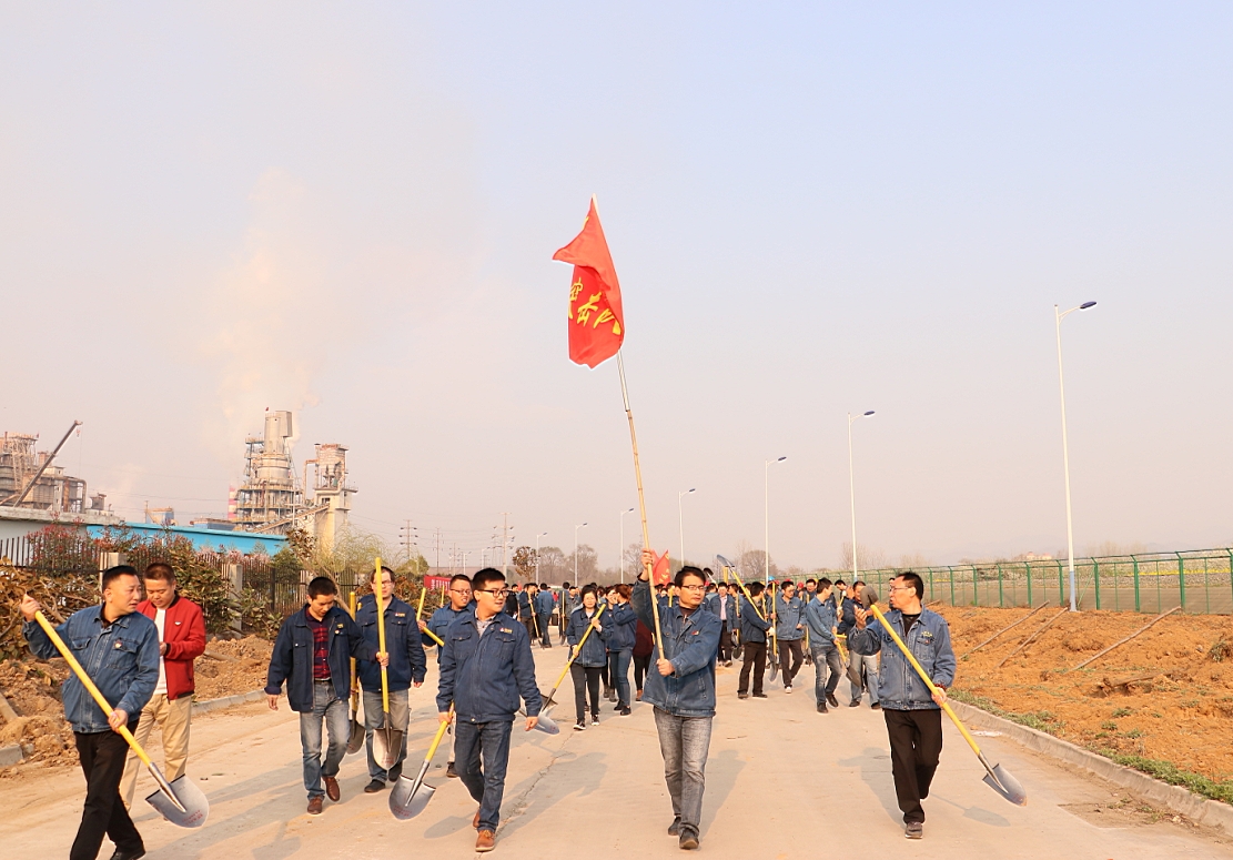 汉钢公司掀起“美丽汉钢，你我共创”扩绿行动